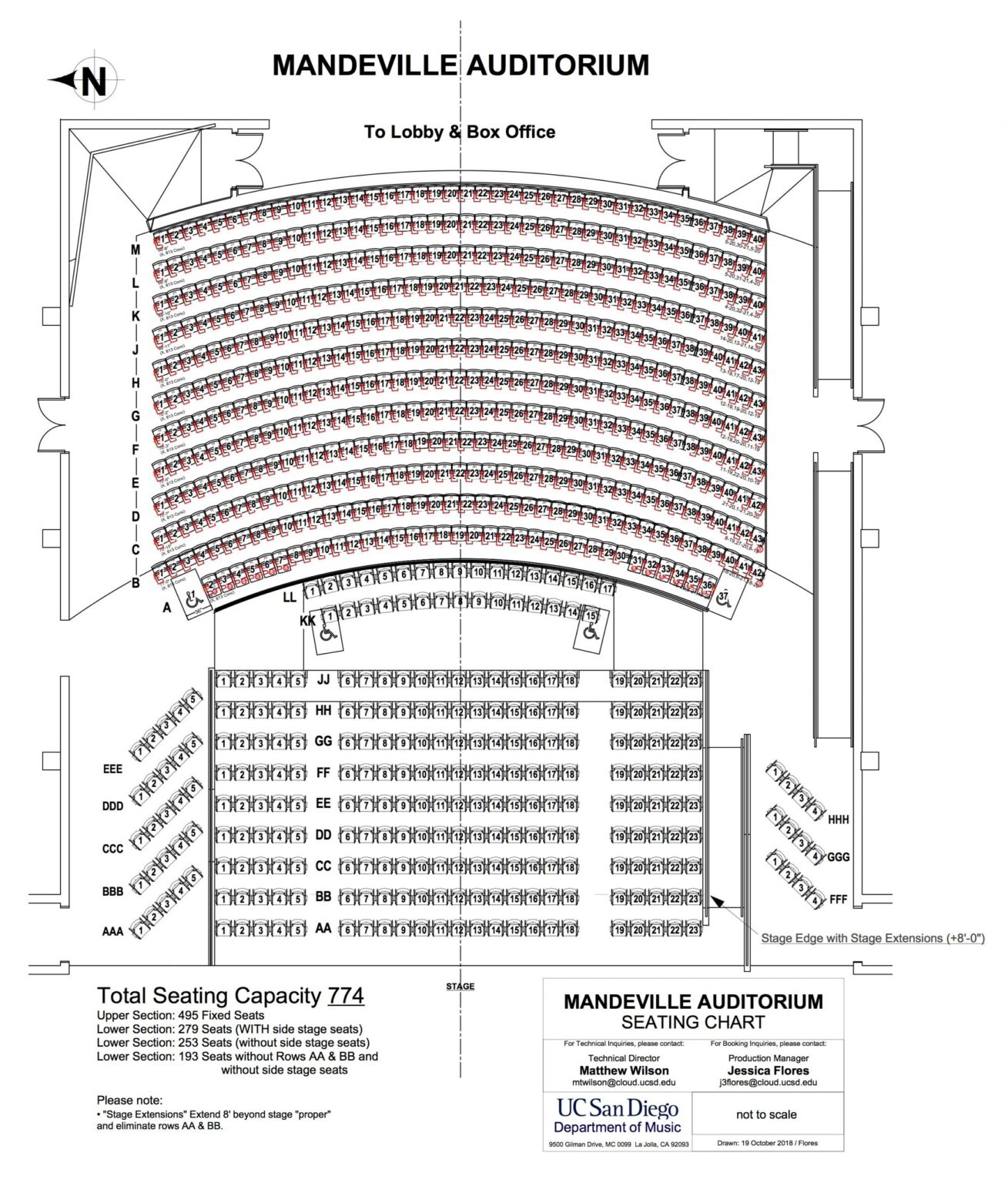 Seating Chart La Jolla Symphony & Chorus