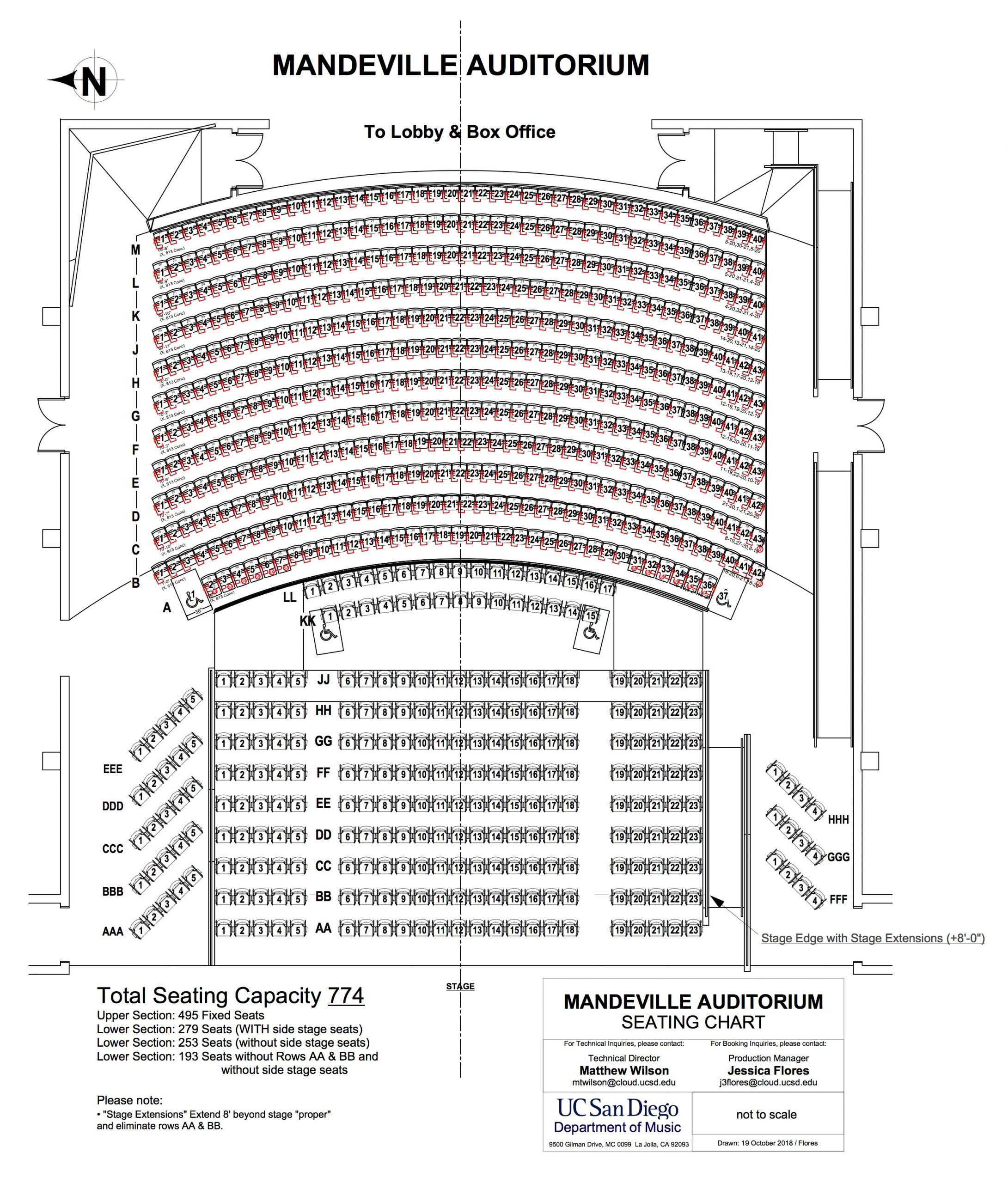 Seating Chart La Jolla Symphony & Chorus